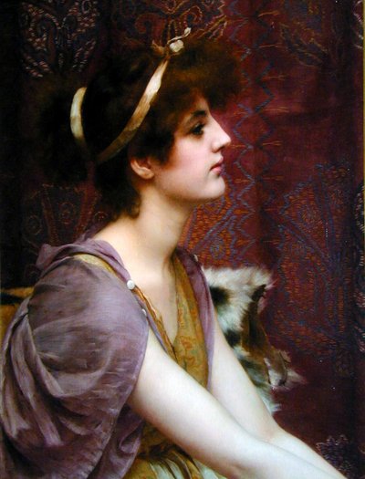 Klassische Schönheit von John William Godward